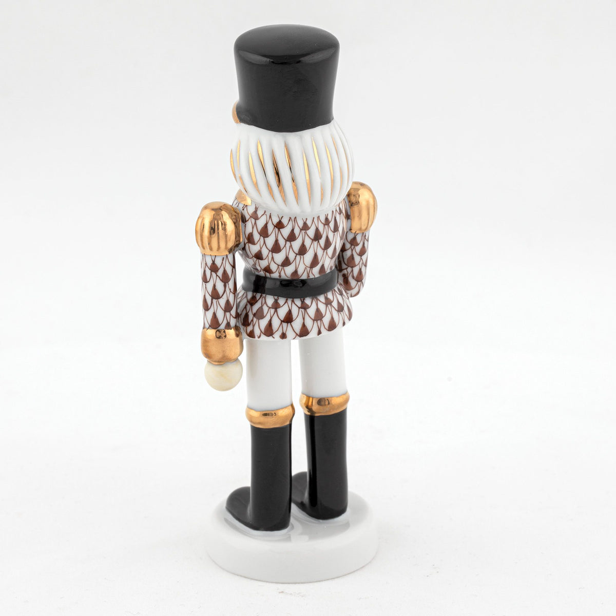 Herend Nutcracker with Christmas Tree Figurine – Chocolate, alternate view