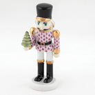 Herend Nutcracker with Christmas Tree Figurine – Raspberry, alternate view