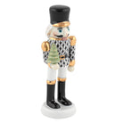 Herend Nutcracker with Christmas Tree Figurine porcelain figurine painted in the Black fishnet pattern