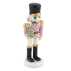 Nutcracker with Christmas Tree Figurine in hand-painted Raspberry porcelain by Herend of Hungary