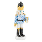Herend Nutcracker with Gift Figurine porcelain figurine painted in the Blue fishnet pattern