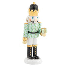 Herend Nutcracker with Gift Figurine porcelain figurine painted in the Key Lime fishnet pattern