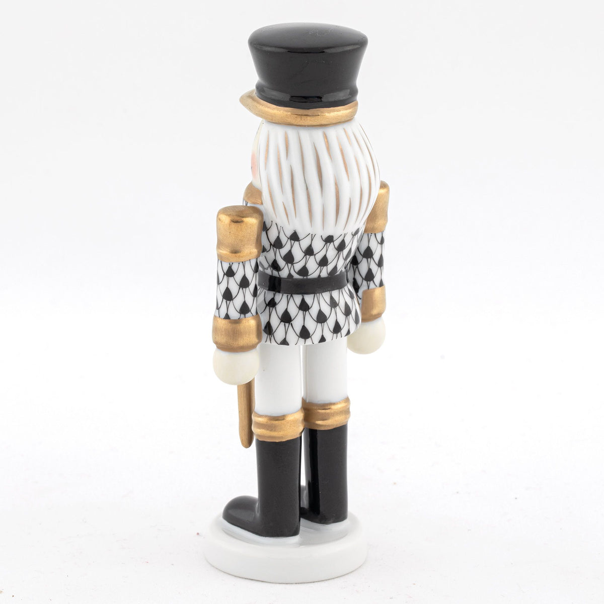 Herend Nutcracker with Sword Figurine – Black, alternate view