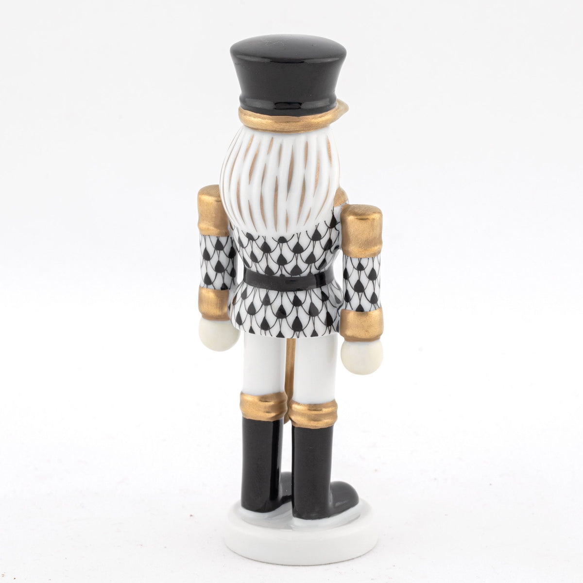 Herend Nutcracker with Sword Figurine – Black, alternate view