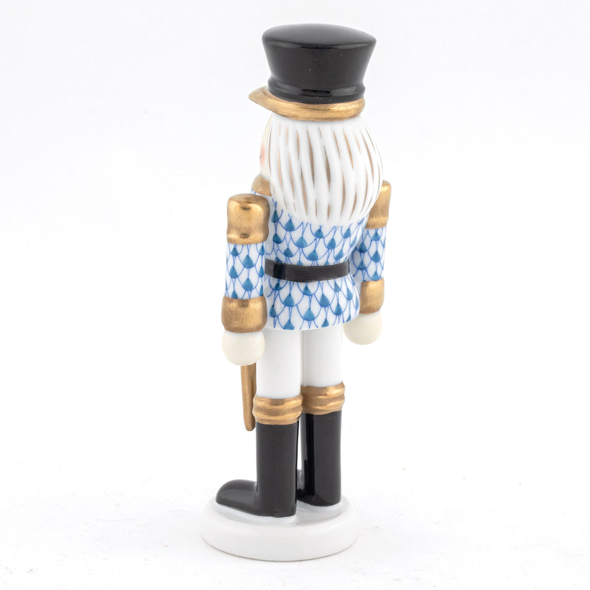 Herend Nutcracker with Sword Figurine – Blue, alternate view