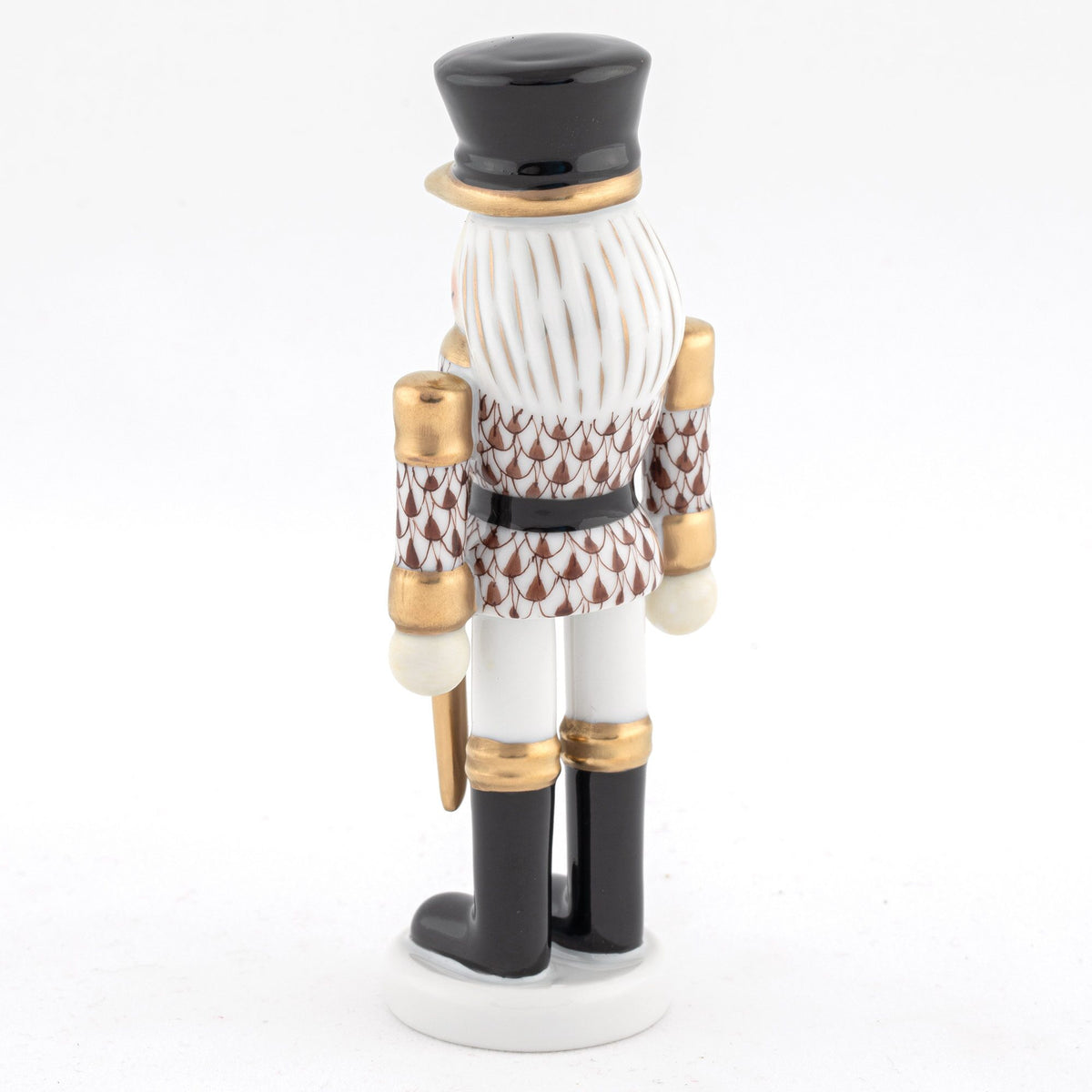 Herend Nutcracker with Sword Figurine – Chocolate, alternate view