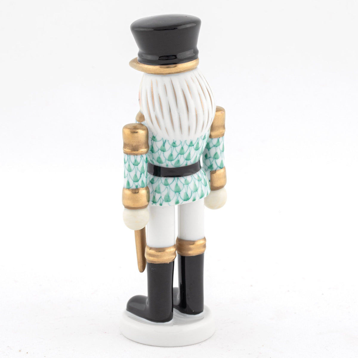 Herend Nutcracker with Sword Figurine – Green, alternate view