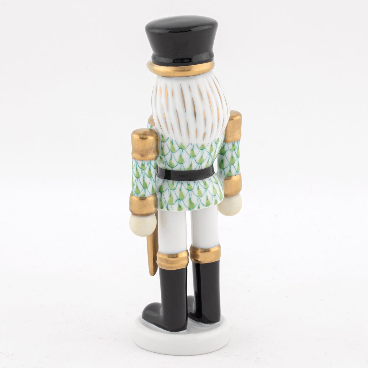 Herend Nutcracker with Sword Figurine – Key Lime, alternate view
