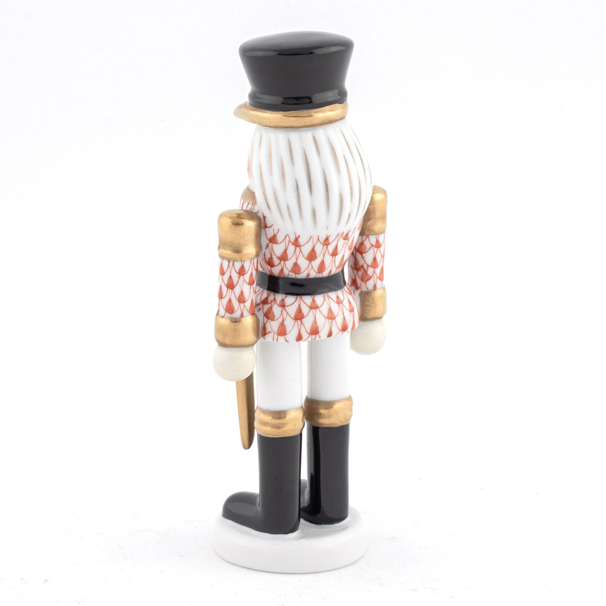 Herend Nutcracker with Sword Figurine – Rust, alternate view