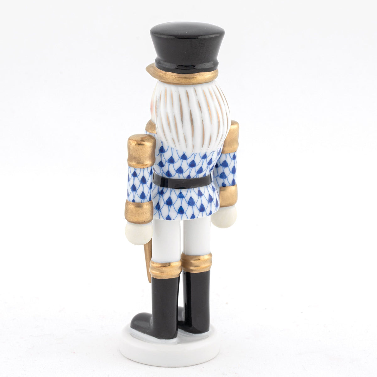 Herend Nutcracker with Sword Figurine – Sapphire, alternate view