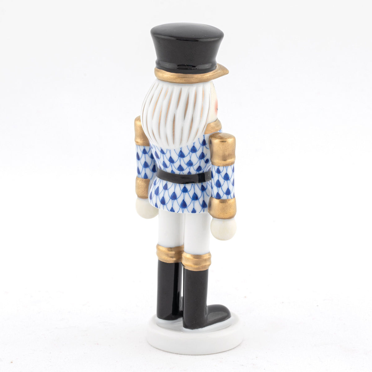 Herend Nutcracker with Sword Figurine – Sapphire, alternate view