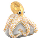 Octopus on Rock Figurine in hand-painted Butterscotch porcelain by Herend of Hungary