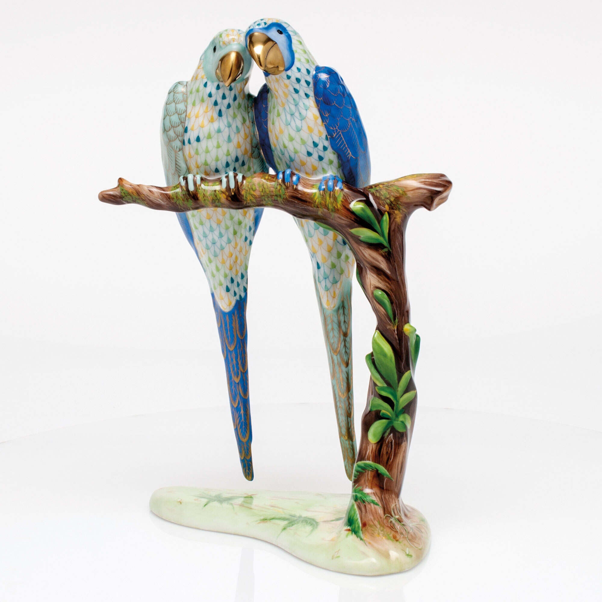 Herend Pair of Macaws Figurine — additional view