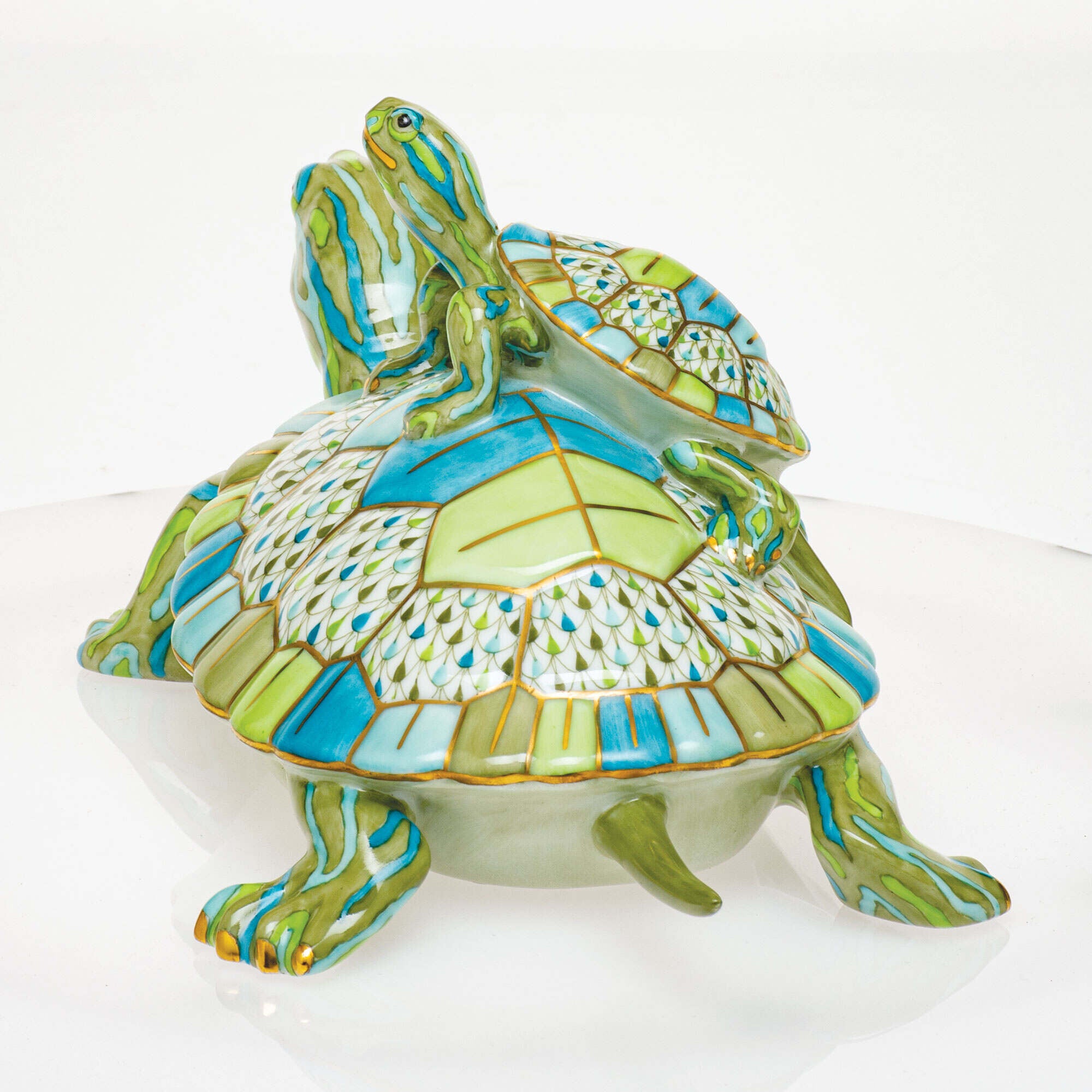 Herend Pair of Turtles Figurine — additional view