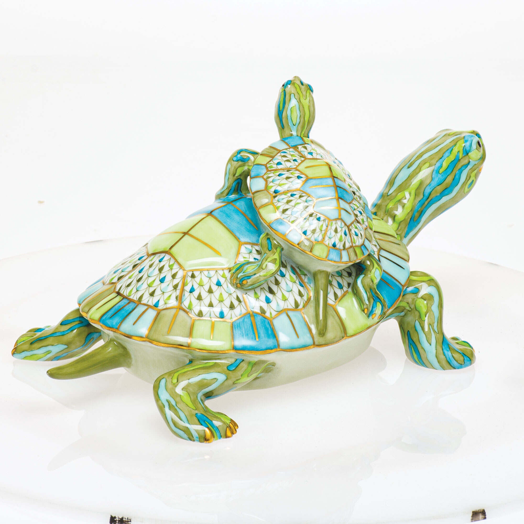 Herend Pair of Turtles Figurine — additional view