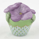 Herend Pansies in Flowerpot Figurine – Key Lime, alternate view