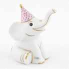 Herend Party Elephant Figurine – Raspberry, alternate view
