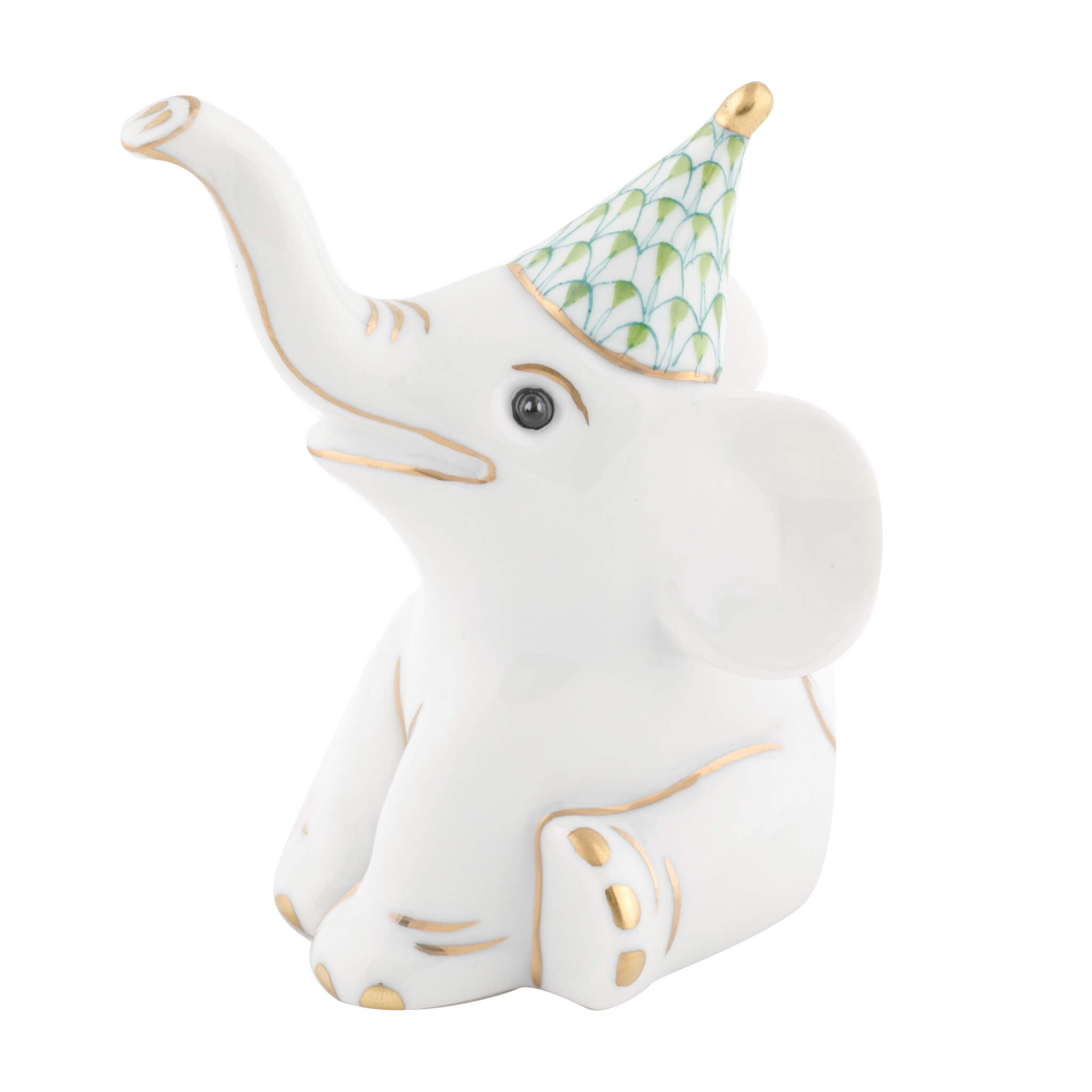 Herend Party Elephant in Keylime