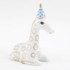 Herend Party Giraffe Figurine – Blue, alternate view