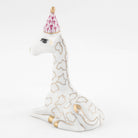 Herend Party Giraffe Figurine – Raspberry, alternate view