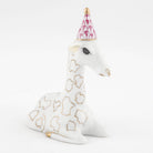 Herend Party Giraffe Figurine – Raspberry, alternate view