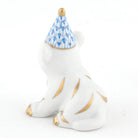 Herend Party Tiger Figurine – Blue, alternate view