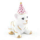 Herend Party Tiger Figurine – Raspberry, alternate view