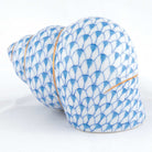 Herend Periwinkle Shell Figurine – Blue, alternate view