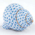 Herend Periwinkle Shell Figurine – Blue, alternate view