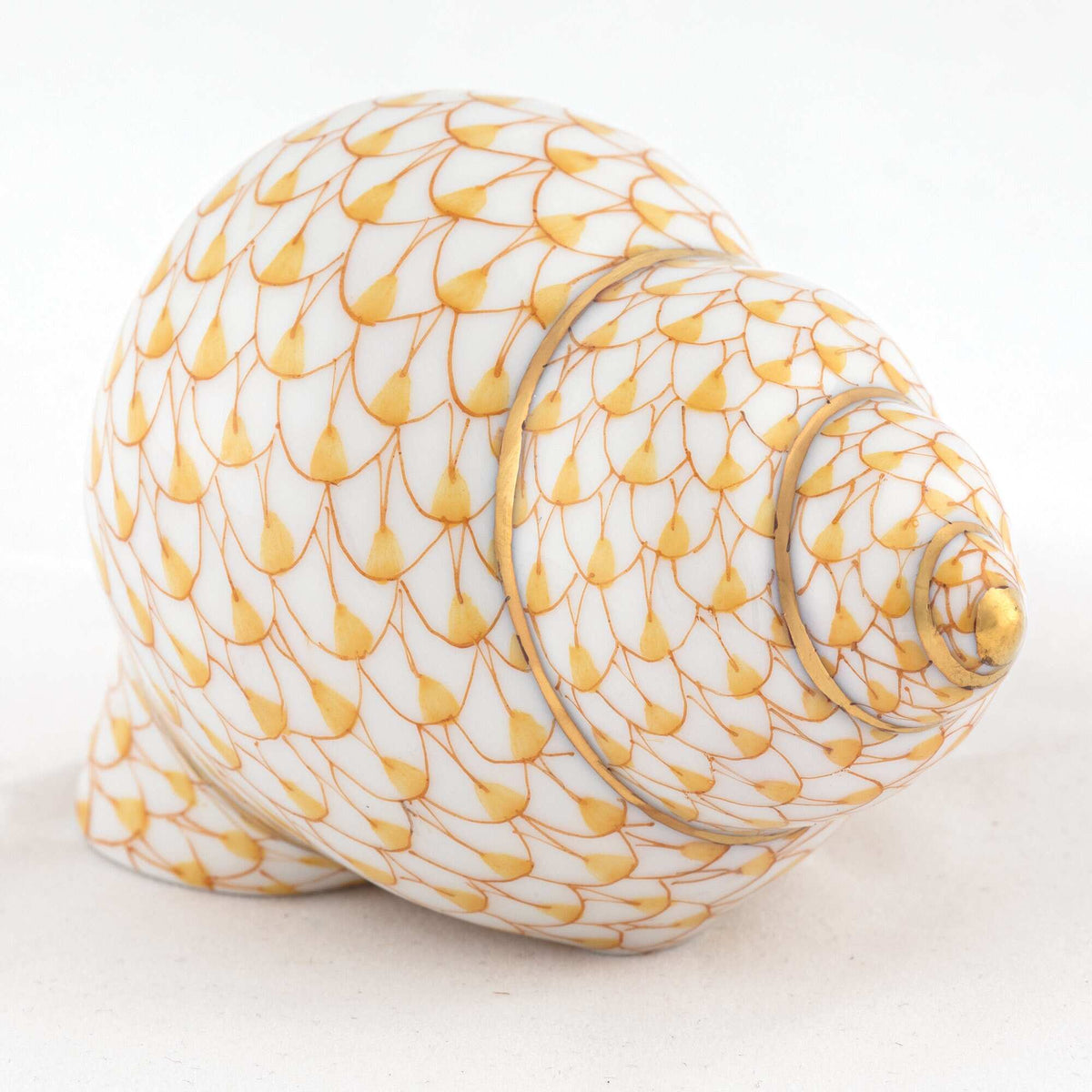 Herend Periwinkle Shell Figurine – Butterscotch, alternate view