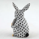 Herend Pickleball Bunny Figurine – Black, alternate view