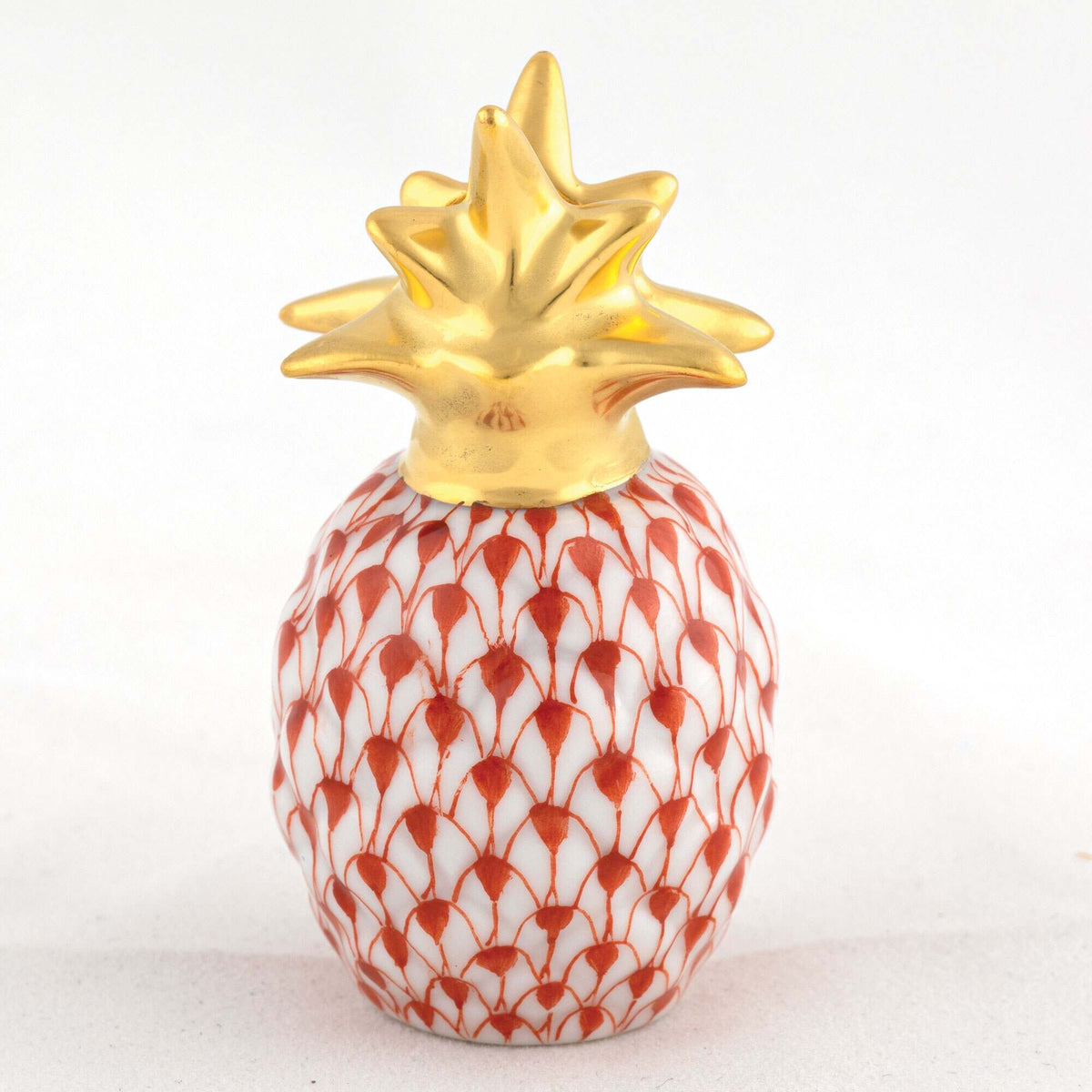 Herend Pineapple Place Card Holder – Rust, alternate view