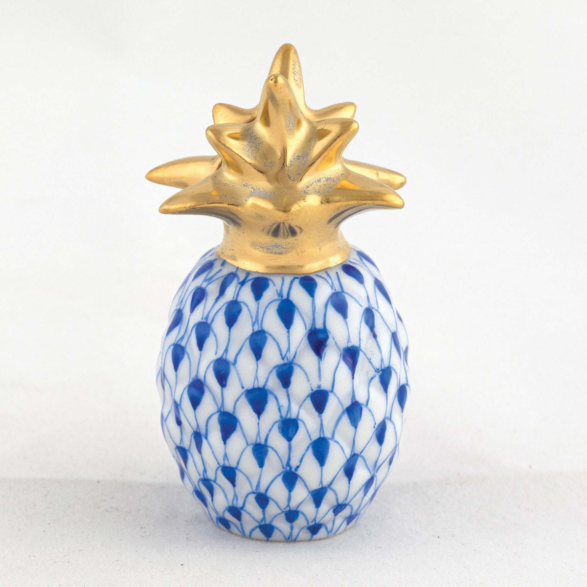 Herend Pineapple Place Card Holder – Sapphire, alternate view