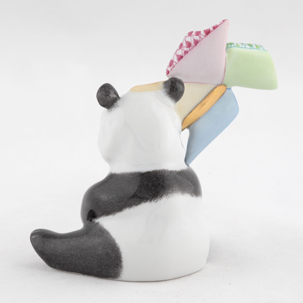 Herend Pinwheel Panda Figurine, alternate view
