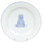 Hand-painted Herend Plate in Blue fishnet porcelain on a white background