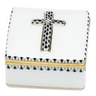 Prayer Box in hand-painted Black porcelain by Herend of Hungary