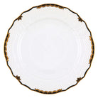 Hand-painted Herend Princess Victoria Black Service Plate in fine porcelain, 11in D, on a white background