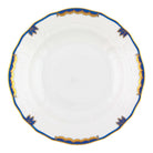 Hand-painted Herend Princess Victoria Blue Dessert Plate in fine porcelain, 8.25in D, on a white background