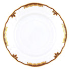 Hand-painted Herend Princess Victoria Brown Bread and Butter Plate in fine porcelain, 6in D, on a white background