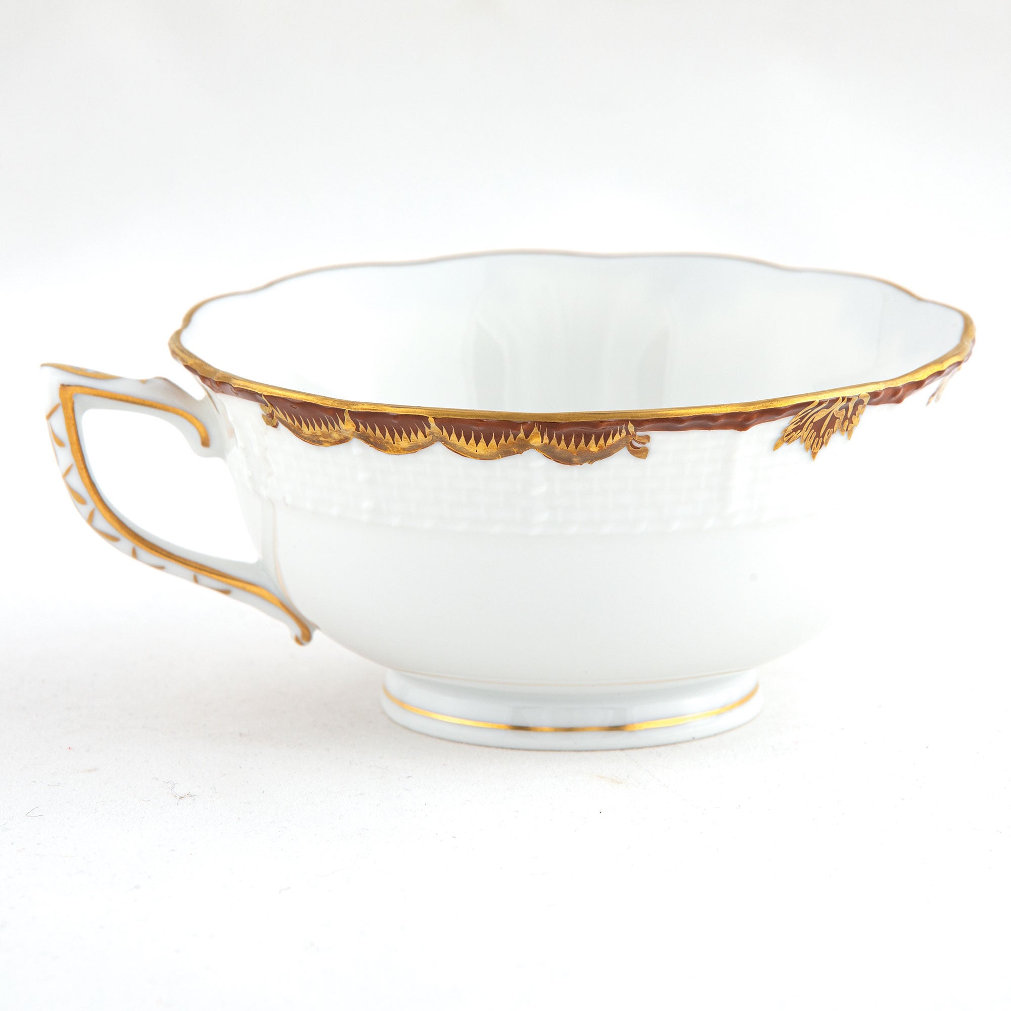 Herend Princess Victoria Brown Tea Cup Teacup — additional view