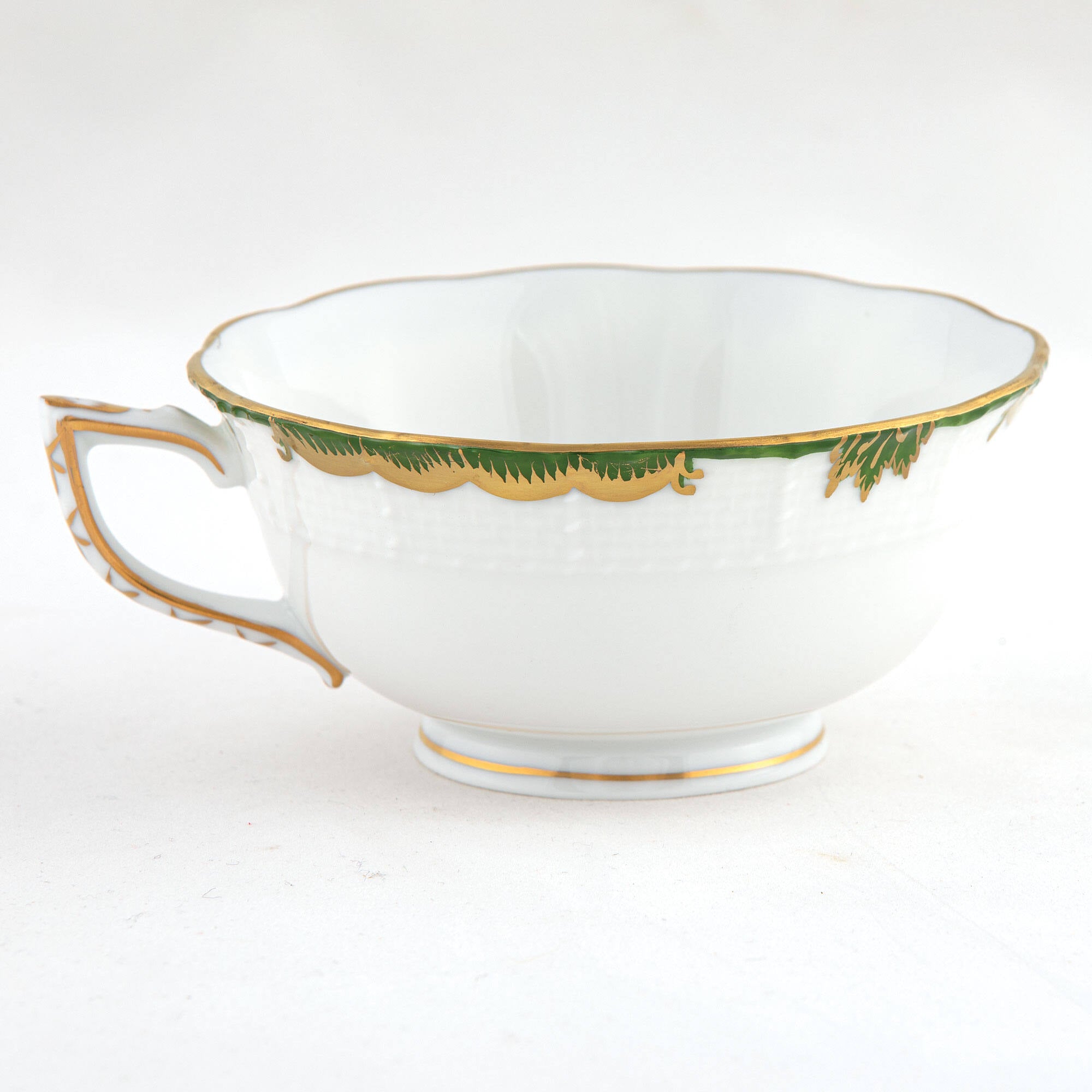 Herend Princess Victoria Dark Green Tea Cup Cup & Saucer Set — additional view