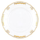 Hand-painted Herend Princess Victoria Gray Bread and Butter Plate in fine porcelain, 6in D, on a white background