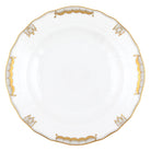 Hand-painted Herend Princess Victoria Gray Dessert Plate in fine porcelain, 8.25in D, on a white background