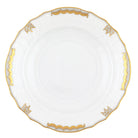 Hand-painted Herend Princess Victoria Gray Salad Plate in fine porcelain, 7.5in D, on a white background