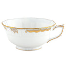Hand-painted Herend Princess Victoria Gray Tea Cup Cup & Saucer Set in fine porcelain, on a white background