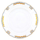 Hand-painted Herend Princess Victoria Light Blue Bread and Butter Plate in fine porcelain, 6in D, on a white background