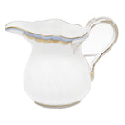 Hand-painted Herend Princess Victoria Light Blue Creamer in fine porcelain, (6 OZ) 3.5in H, on a white background