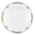 Hand-painted Herend Princess Victoria Light Blue Dessert Plate in fine porcelain, 8.25in D, on a white background