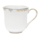 Hand-painted Herend Princess Victoria Light Blue Mug in fine porcelain, (10 OZ) 3.5in H, on a white background