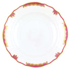 Hand-painted Herend Princess Victoria Pink Salad Plate in fine porcelain, 7.5in D, on a white background